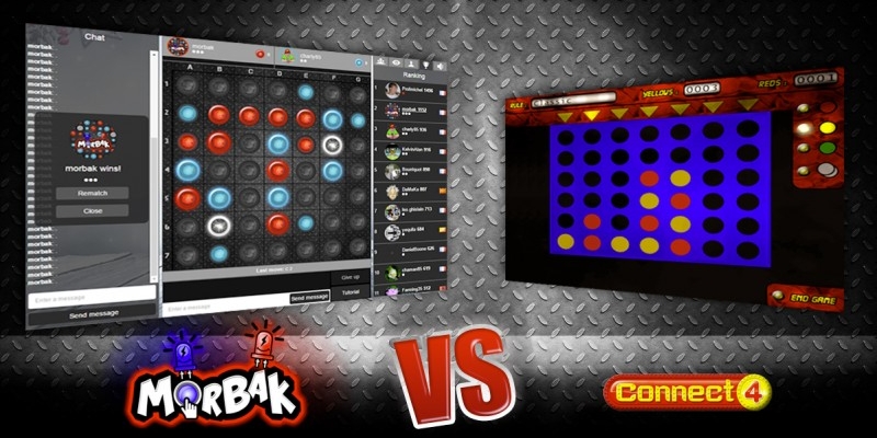 Comparative between multiplayer game Morbak and connect four
